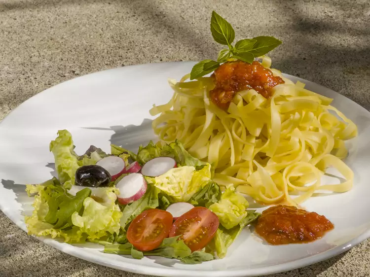 Meals for groups on terrace